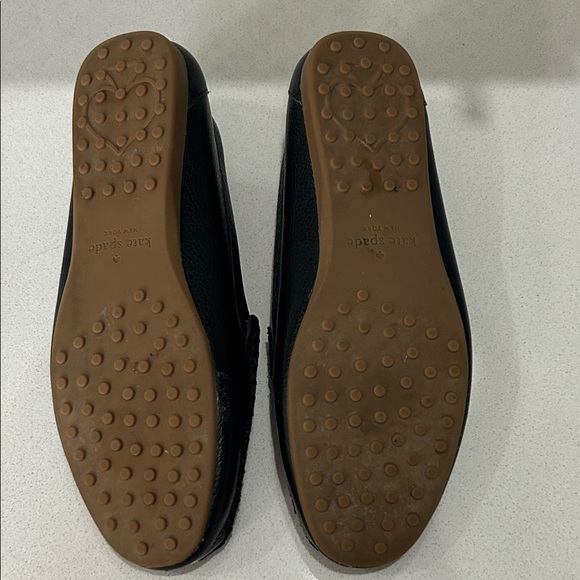Kate Spade Black Loafers with Gold Detail- Size 8.5 - Picture 6 of 6